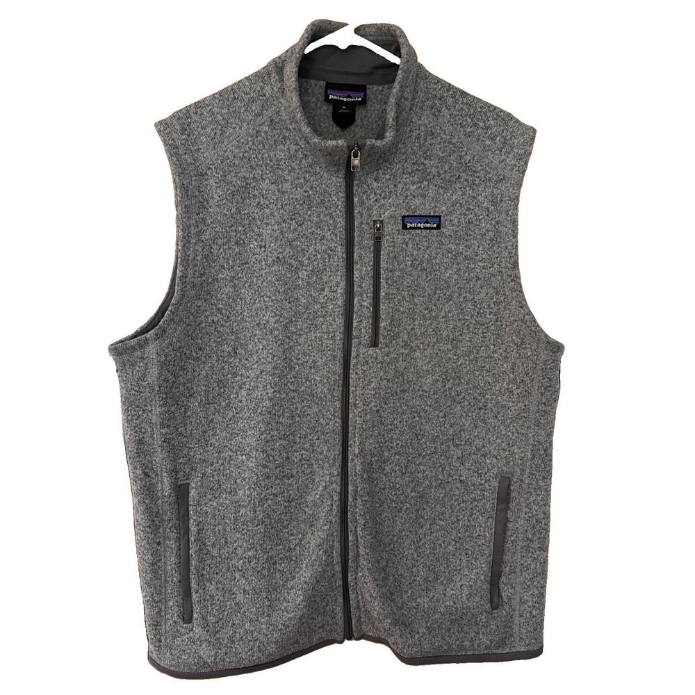 PATAGONIA Gray Fleece Outdoor Travel Vest Gilet Mens Size XL